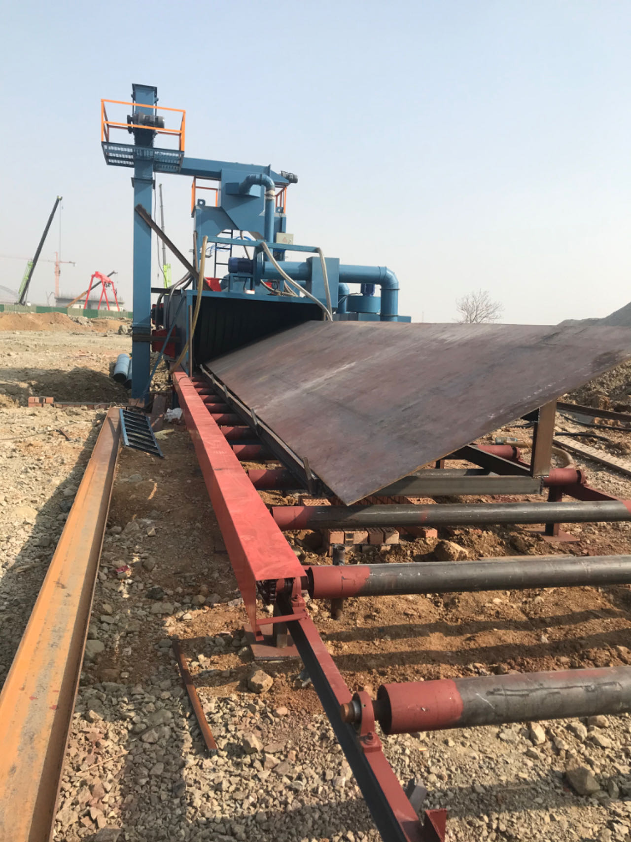 钢板通过式抛丸清理机